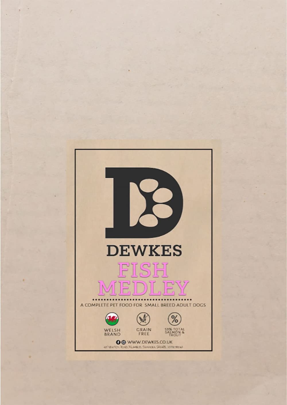 Dewkes Grain Free range: Dry Hypoallergenic Dog Food (Fish Medley Small Breed)