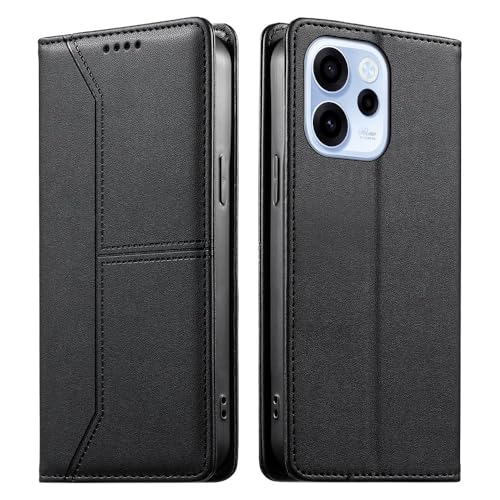 Étui portefeuille OPPO A3X noir idéal pour vos déplacements professionnels