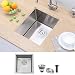 Hotis Commercial Stainless Steel Single Bowl Drop In 15 x 17 Inch Undermount Square Small Prep Kitchen Sink, Bar/Prep Kitchen Sinks With Strainer