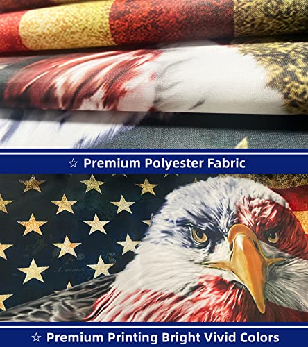 Jaiara Usa Vintage American Flag Bald Eagle 3X5 Ft And Garden Flags 12X18 Freedom Patriotism Flags, For Outdoor Lndoor Vivid Color And Double Sided Print #TOP4