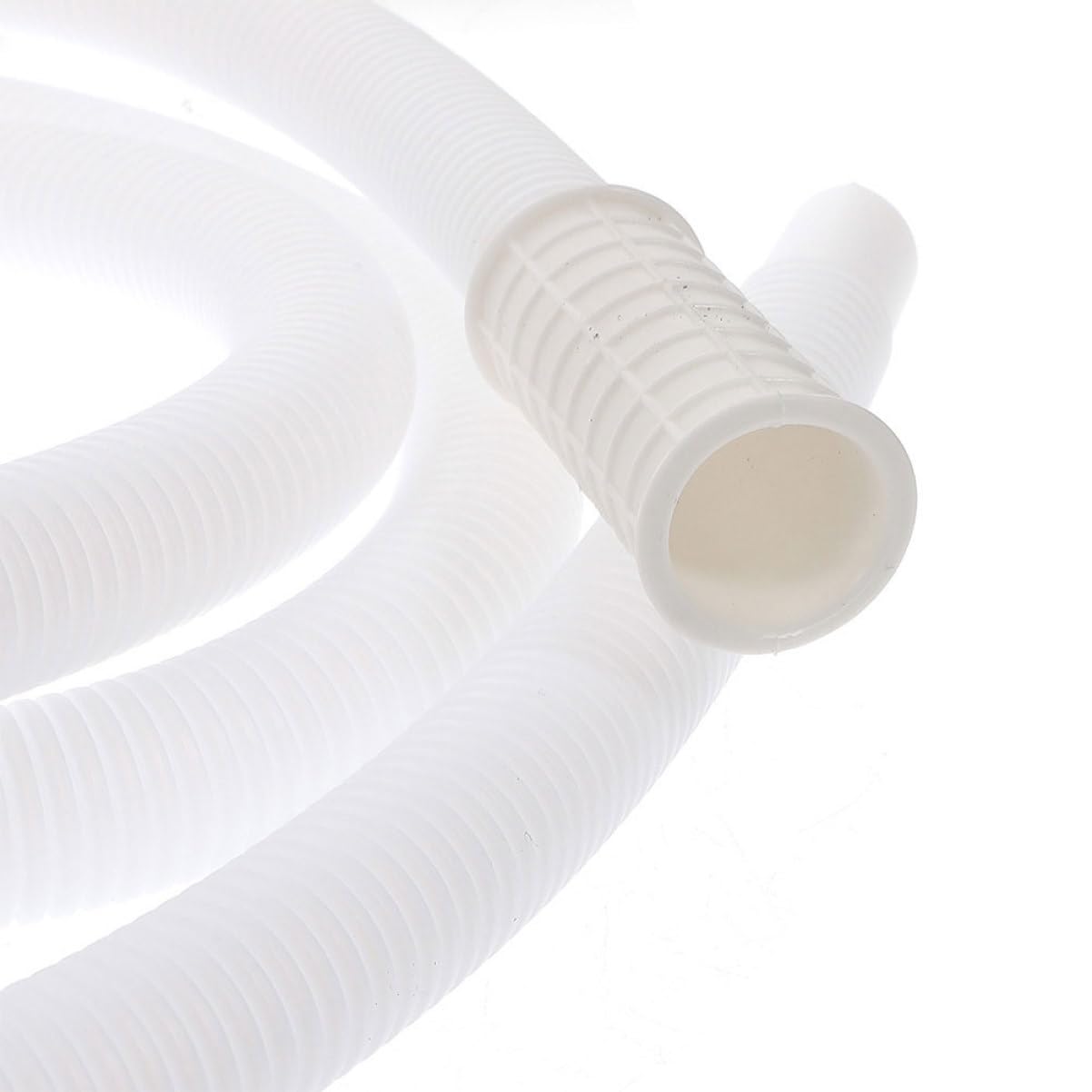 Tubo Estensibile per Scarico Climatizzatore in Pe e Abs Bianco Resistente al Sole con Fascetta Stringitubo Flessibile per Drenaggio Condizionamento