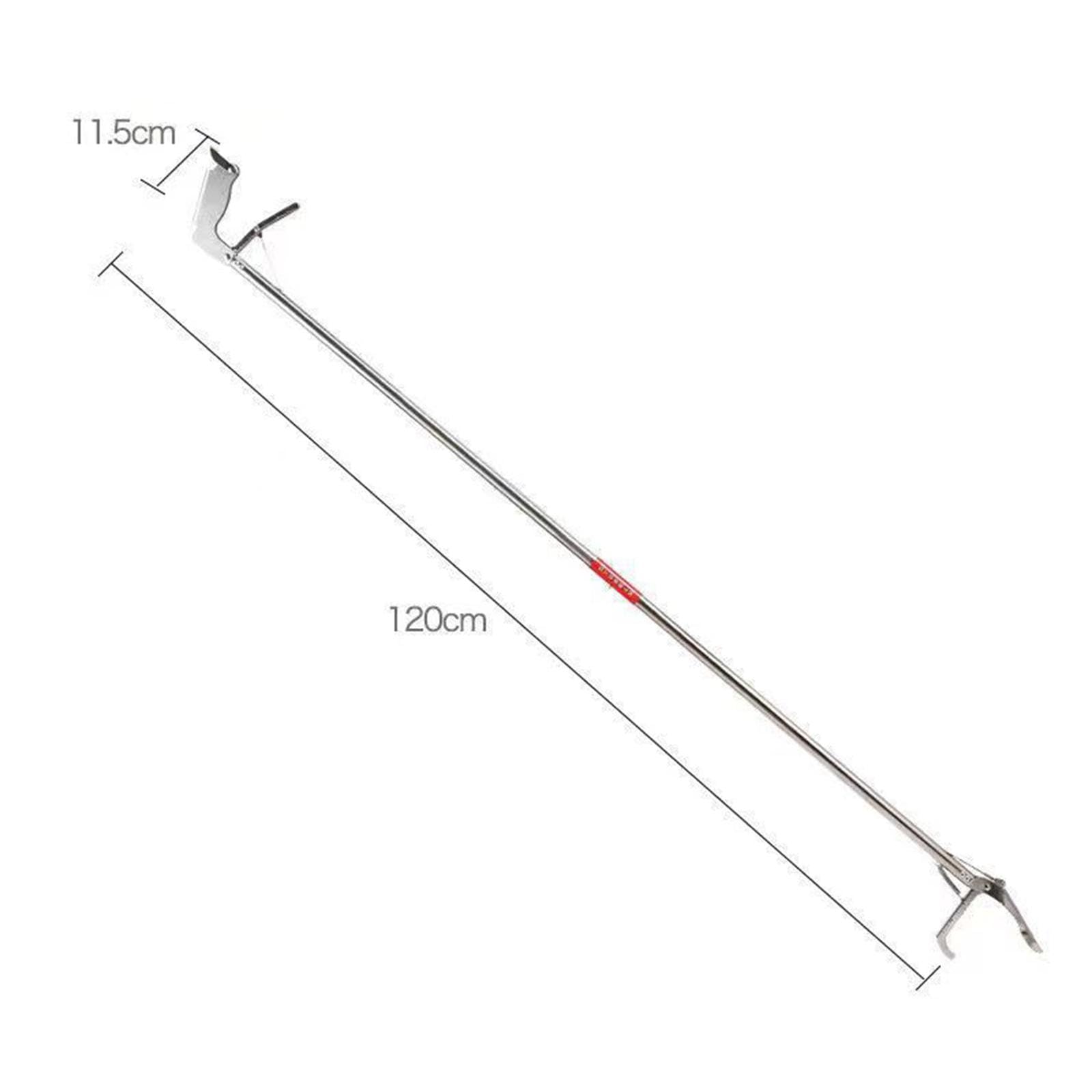 Snake Grabber Pinzas para Reptiles Pinzas Captura Herramienta de Acero Inoxidable Diseño Plegable Cabezal Ajustable Adecuado para Manejo de, El 120CM