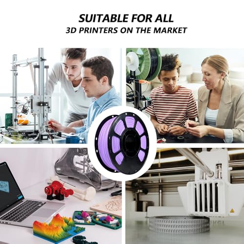 Image of iBOSS Matte PLA Plus Filament Lilac Purple 1KG, 1.75mm 3D Printer Filament Dimensional Accuracy + /- 0.02mm, 1kg Carboard Spool (2.2lbs) for Most FDM 3D Printers