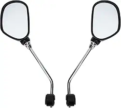 1 Par Espelho De Bicicleta Retrovisor De Bicicleta Espelho Retrovisor Bicicleta Espelho Retrovisor De Capacete Espelho Convexo De Bicicleta Espelho Redondo Acessórios Vidro Guidão
