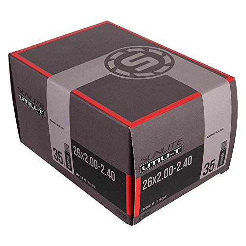 Sunlite Utili-T Standard Schrader Valve Tubes, 24 x 1.75-1.95" / 32mm, Black