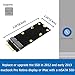 GODSHARK 7+17 pin mSATA to A1398 A1425 (2012 & Early 2013) Adapter for MacBook Pro Retina SSD Replacement, Mini PCIe SATA SSD Converter Card