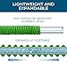 GrowGreen Expandable Garden Hose with High Pressure Hose Spray Nozzle, All Brass Connectors, Leak Proof, Heavy Duty Material