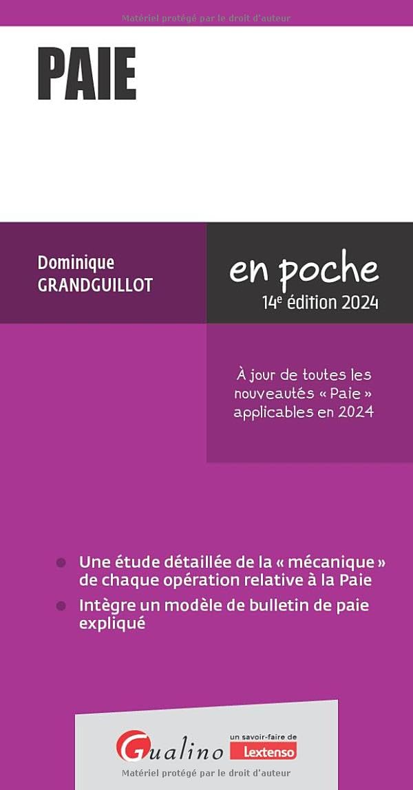 Paie: A jour de toutes les nouveautés "​Paie" applicables en 2024 (2024)
