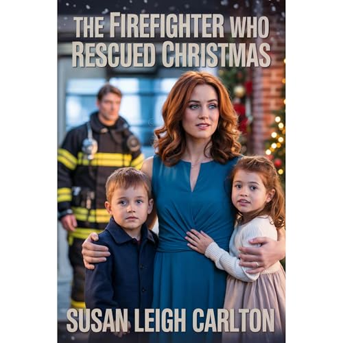 The Firefighter Who Rescued Christmas Audiolibro Por Susan Leigh Carlton arte de portada