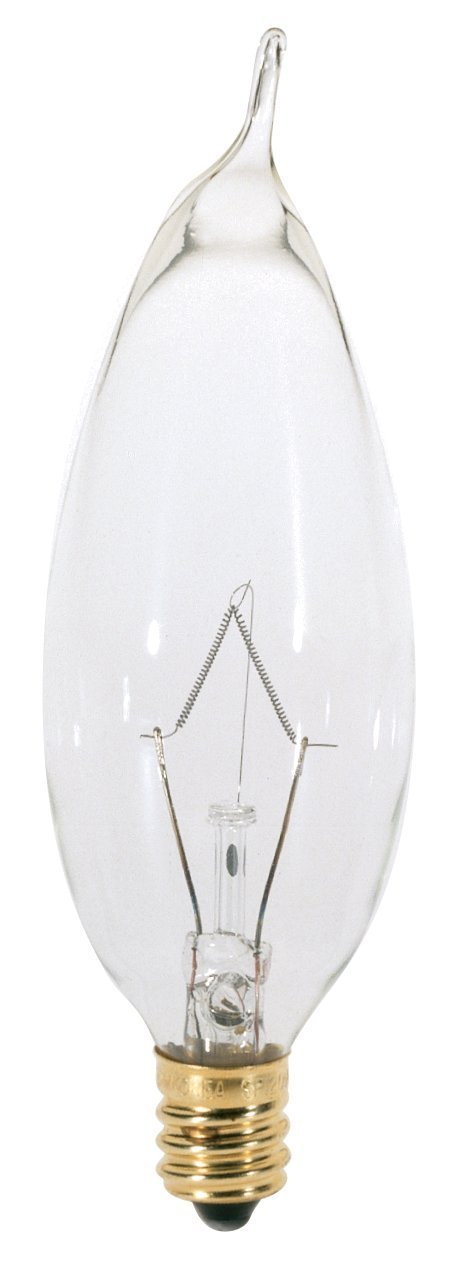 Satco ALLURA 25 watts CA9 Chandelier Incandescent Bulb E12