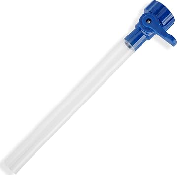 RVGUARD RV Water Tank Filler with Shutoff Valve, Fill Your Water Tank Quickly, RV Fresh Water Fill Adapter Fits Standard Drinking Water Hoses, Features 5/8" Tube Ships in Blue or Green Randomly
