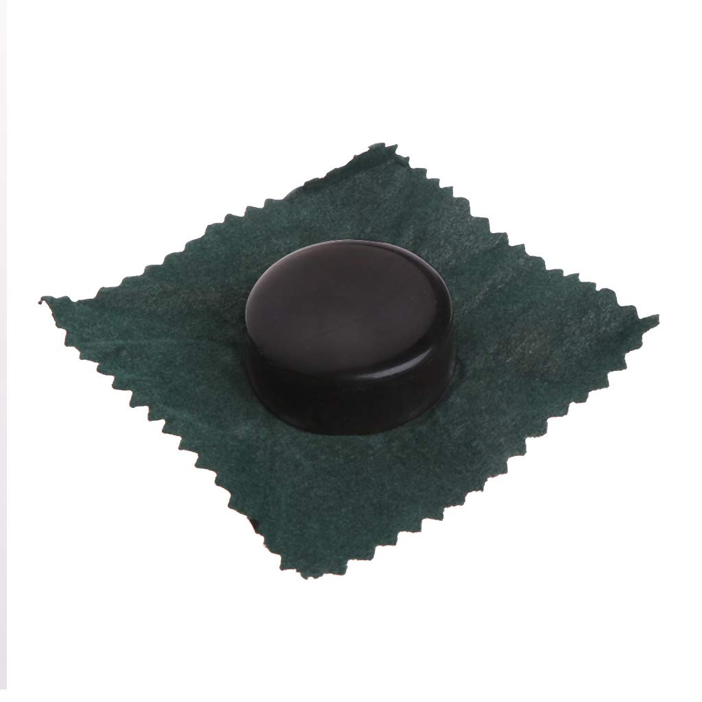 Colophane lisse en résine de couleur noire - Peu de poussière - Fait à la main - Arrondi avec plastique - Pour violon, alto, violoncelle