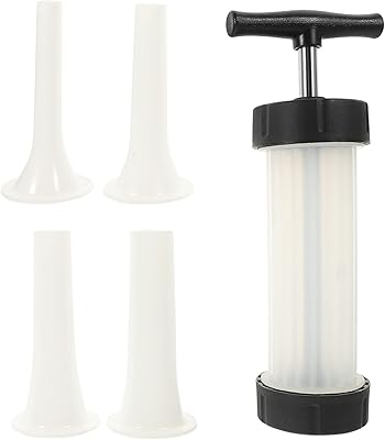 CALLARON Manual Sausage Stuffer Stainless Steel Hand Operated Sausage Filler Stuffer Salami Maker Homemade Sausage Making Tool Supplies