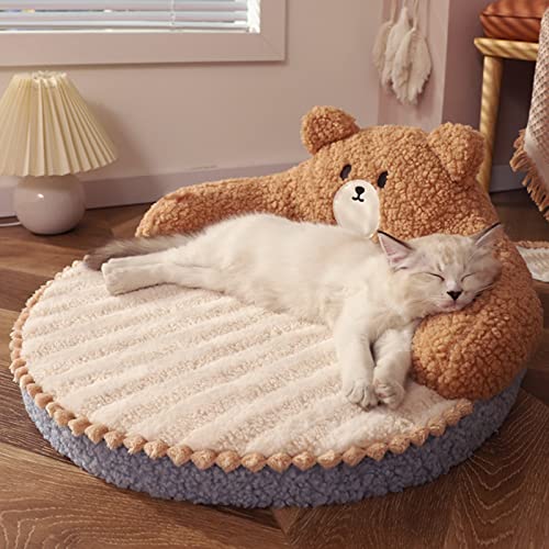 Cama de Gato, Móveis, Almofada Quente Lavável e Aconchegante para Gatos, Cães, Animais de Estimação,