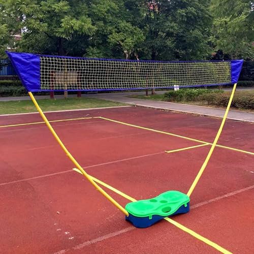 REMYSAOS 10 Feet Badminton Net with Stand, Portable Tennis Net Set for Outdoor Backyard Grass Driveway Playground Beach, Freestanding Badminton Volleyball Court(Green)