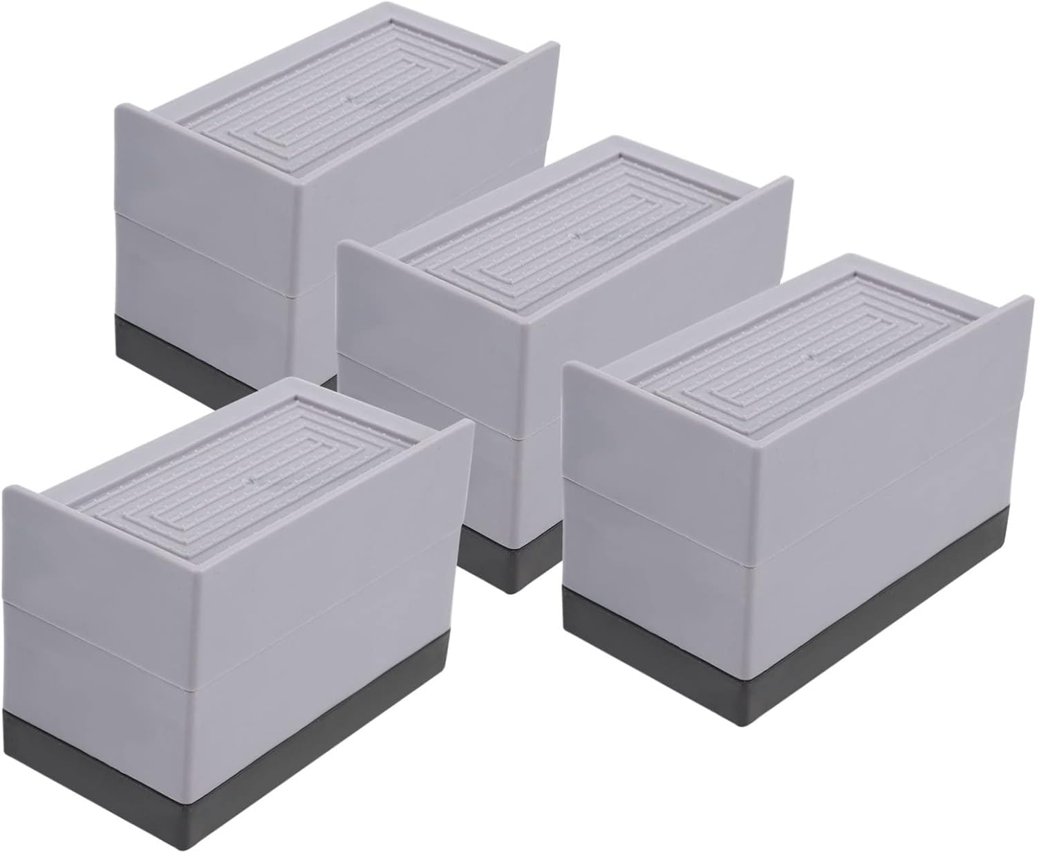 4pcs Elevated Foot Pads Bed Frame Risers Couch Lifter Table Leg Risers Sturdy TPU Easy to Use