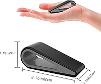 Vista 7 de MoKo Soporte universal para teclado de computadora portátil/computadora, [4] antideslizante de silicona inclinable con cuña elevadora estable, Negro