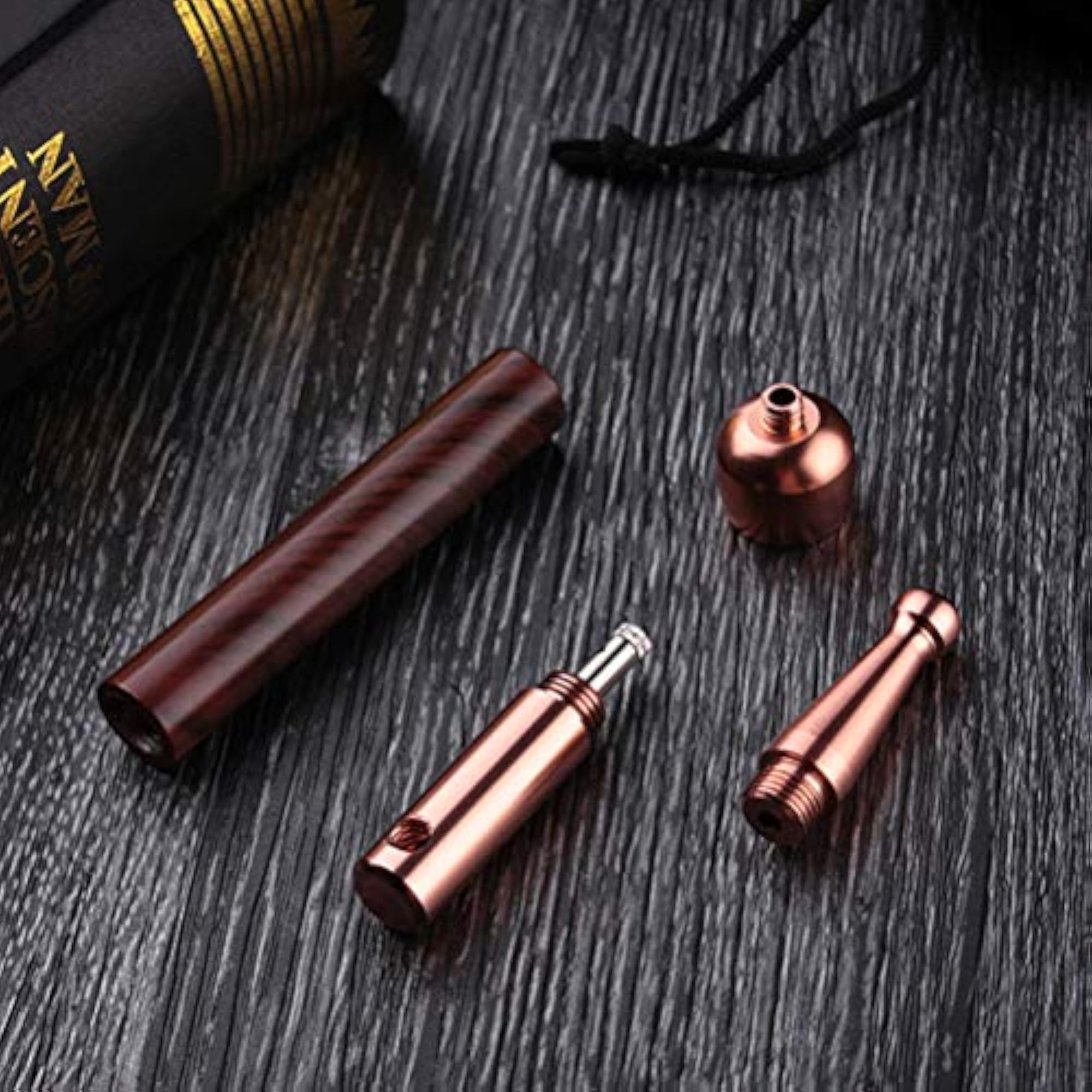 Mini Copper Practical Dry Smoke Rod Tobacco Pipe
