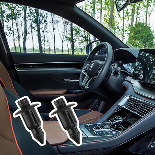 50 Stück kunststoffnieten für Befestigung,spreiznieten Kunststoff Durchmesser 6mm,Kunststoff Nieten Halteklammern,Spreiznieten Ersatz für Auto, Honda, Yamaha, Suzuki, Kawasaki, Schwarz