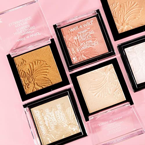 Wet N Wild 319B Megaglo Highlighting Powder, Highlighter Makeup, Shimmer Glow, Pink Rose Gold Blossom Glow thumb #11