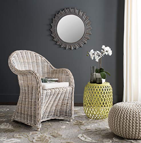 SAFAVIEH Callista Yellow Wicker Club Chair