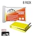 Emergency Blanket - (Pack of 8 Space Blankets) w/ FREE 14-in-1 Credit Card Survival Tool & Survival Blanket eBook - For Survival, Emergency, First Aid Kits, Survival Kit, Car Emergency Kit
