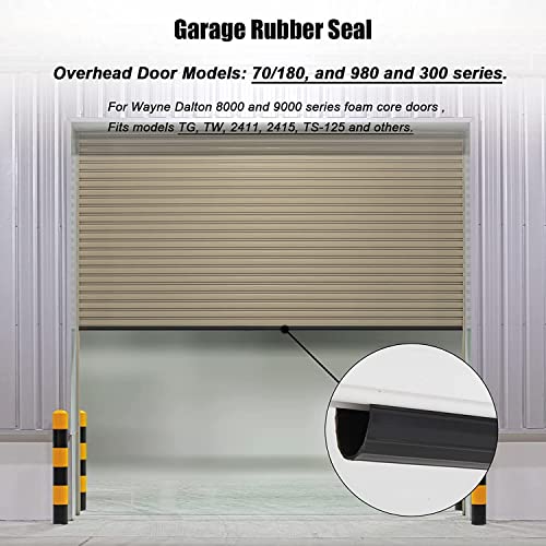 Replacement Wayne Dalton Garage Door Bottom Weather Seal 154448 For Weather Stripping (9Ft) #TOP3