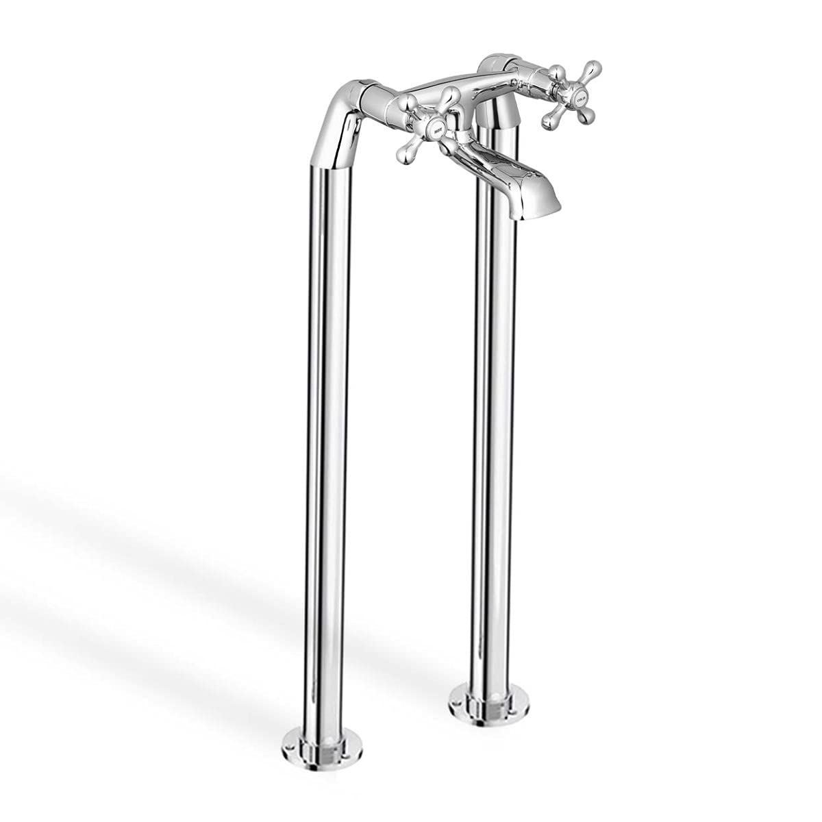 Nes Home Chrome Stratford Freestanding Bath Filler Tap & Legs