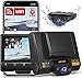 Produktbild AQP Dashcam vorne und hinten 1080P Full HD Dual Dash Kamera in Auto Kamera Dashcam für Autos, 170° Weitwinkel HDR mit GPS & WiFi Bewegungserkennung G-Sensor Parkschutz und WDR, UK-X1, Schwarz