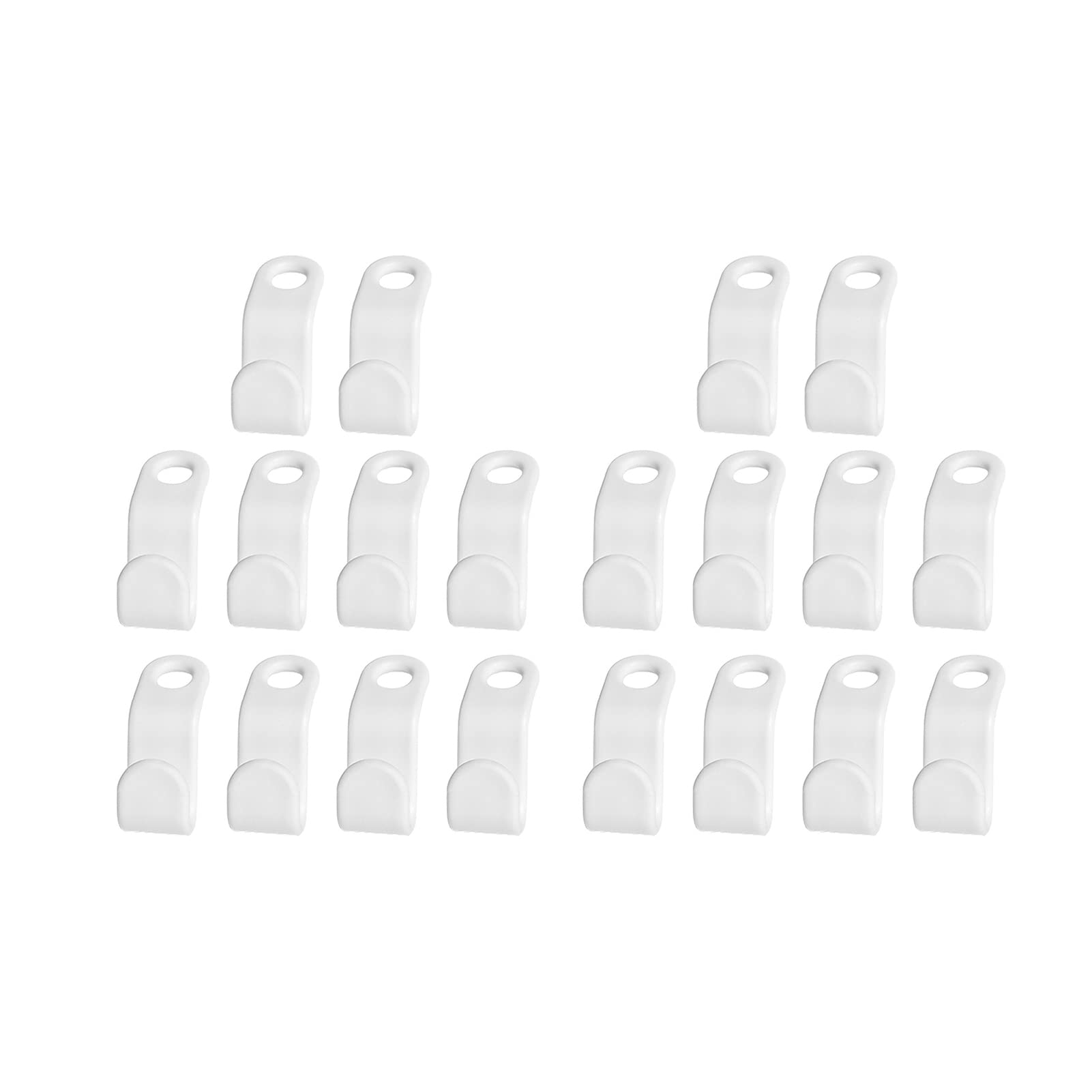 ulafbwur Hanger Hook 20Pcs/Set Practical Connectable Coat Hanger Hook Stable Waterproof Plastic Clothes Rack Hook for Home Clothes Holder Hook Clothes Holder Hook