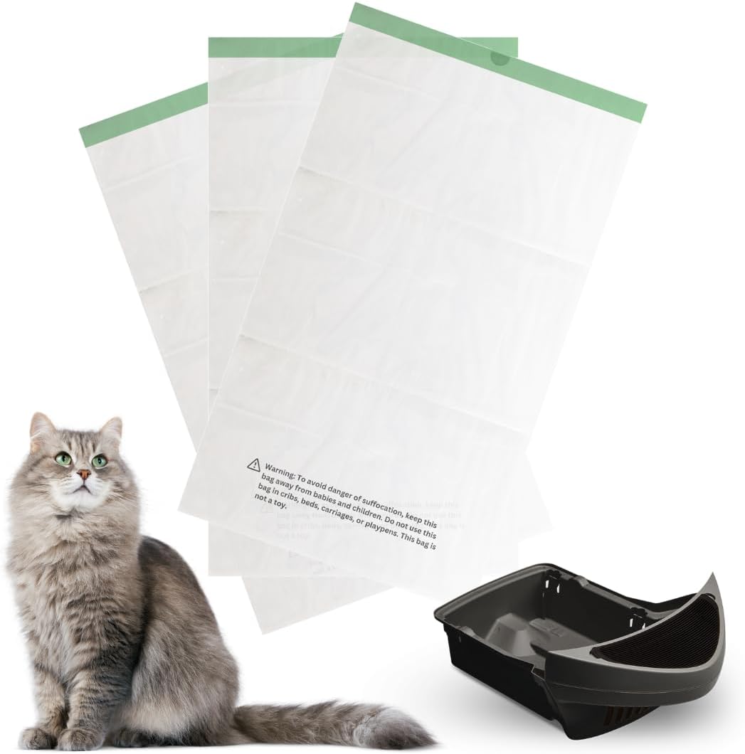 Ligebul 100 Pack Waste Drawer Liners for LitterRobot 3&4, Cat Litter Automatic