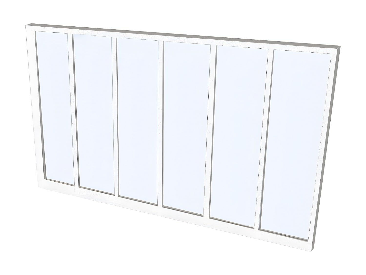Vente-unique - Verriére Atelier en Aluminium thermolaqué Blanc 180 x 105 cm (L x H) – Bayview