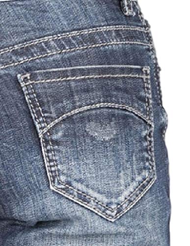 Tin Haul Womens Blue Cotton Blend Curved Piece Ella Jeans3