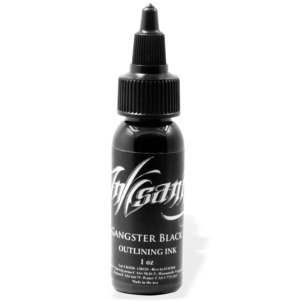Inksanity Tattoo Ink, Gangster Black, 1 Oz