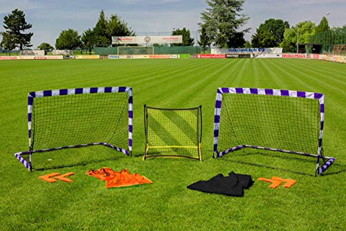 Filet de rebond avec buts pop up handball pour jouer sans grand espace