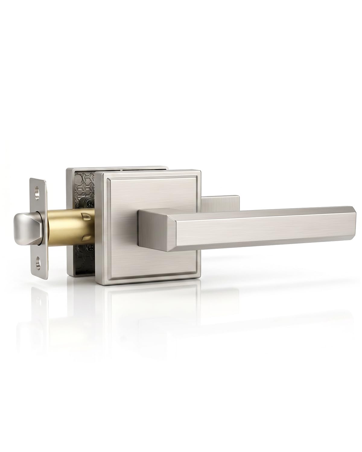 KNOBWELL Matte Black Door Knob with Lock - Keyless Entry -13