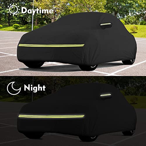 Image of Waterproof Car Cover Replace for 1960-1980 Volkswagen Beetle, 6 Layers All Weather Car Covers with Door Zipper & Windproof Bands for Snow Rain Dust Hail Protection
