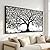 MooMel Wall Art Tree of Life Black and White Abstract Wall Art Canvas Painting for Living Room Bedroom Dining Room Home Office Decor Large Framed Ready to Hang 20"x40"