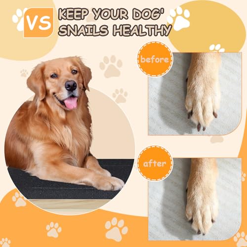 Mauepersu Krallenschleifer für Hunde mit Snack-Box,mit Leckerlibox Hunde Kratzbrett für Nägel Stressfrei Kratzbrett für Hundekrallen Sandpapierbrett Scratch Board Dog,Alternative Krallenschleifer