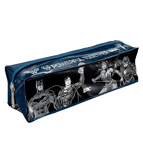 Estojo Médio em PVC Cristal - Liga da Justiça