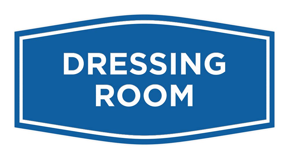 Signs ByLITA Fancy Dressing Room Sign (Blue) - Small
