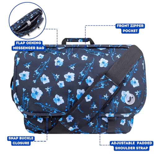Image of J World New York Thomas Laptop Messenger Bag for Women & Men. Kids Computer Bookbag