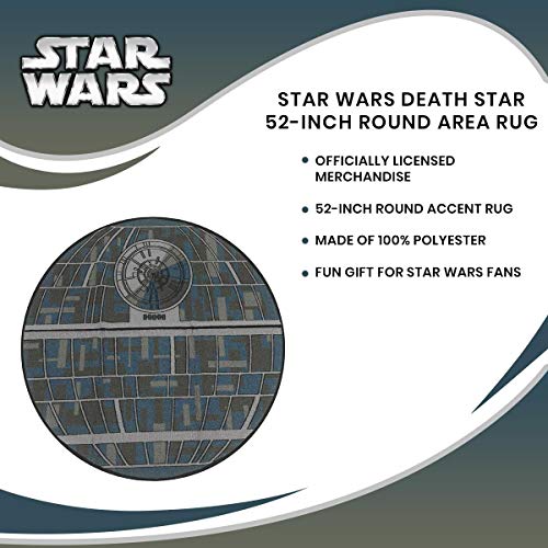 Tapete Redondo Death Star Star Wars 52 Pulgadas miniatura 7