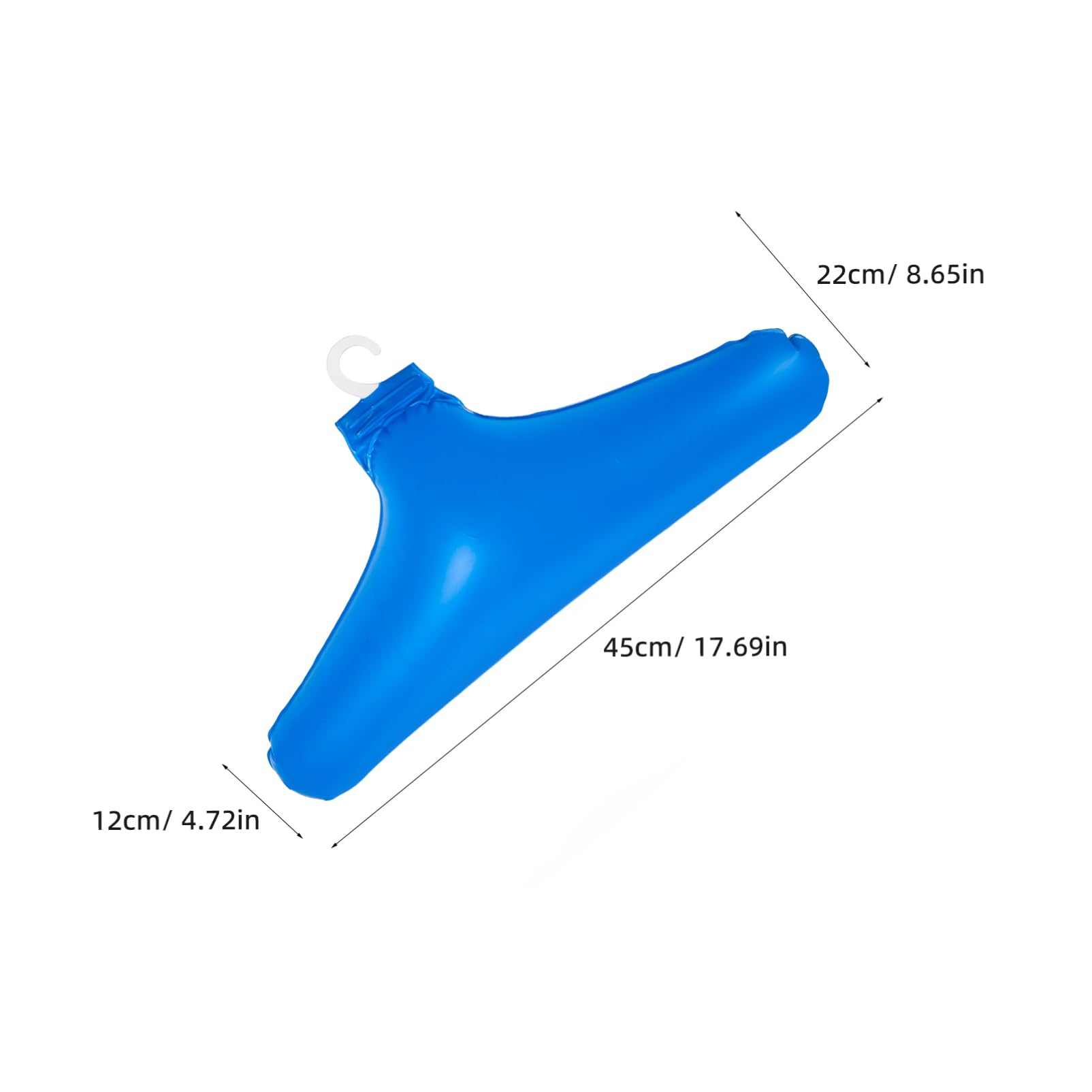 OFFSCH 9 Pcs Inflatable Hanger Garment Hanger Shirt Hangers Travel Coat Hangers Clothes Drying Hanger Wetsuit Hanger Foldable Hangers Blow up Coat Hangers Folding Clothes Hanger Blue PVC