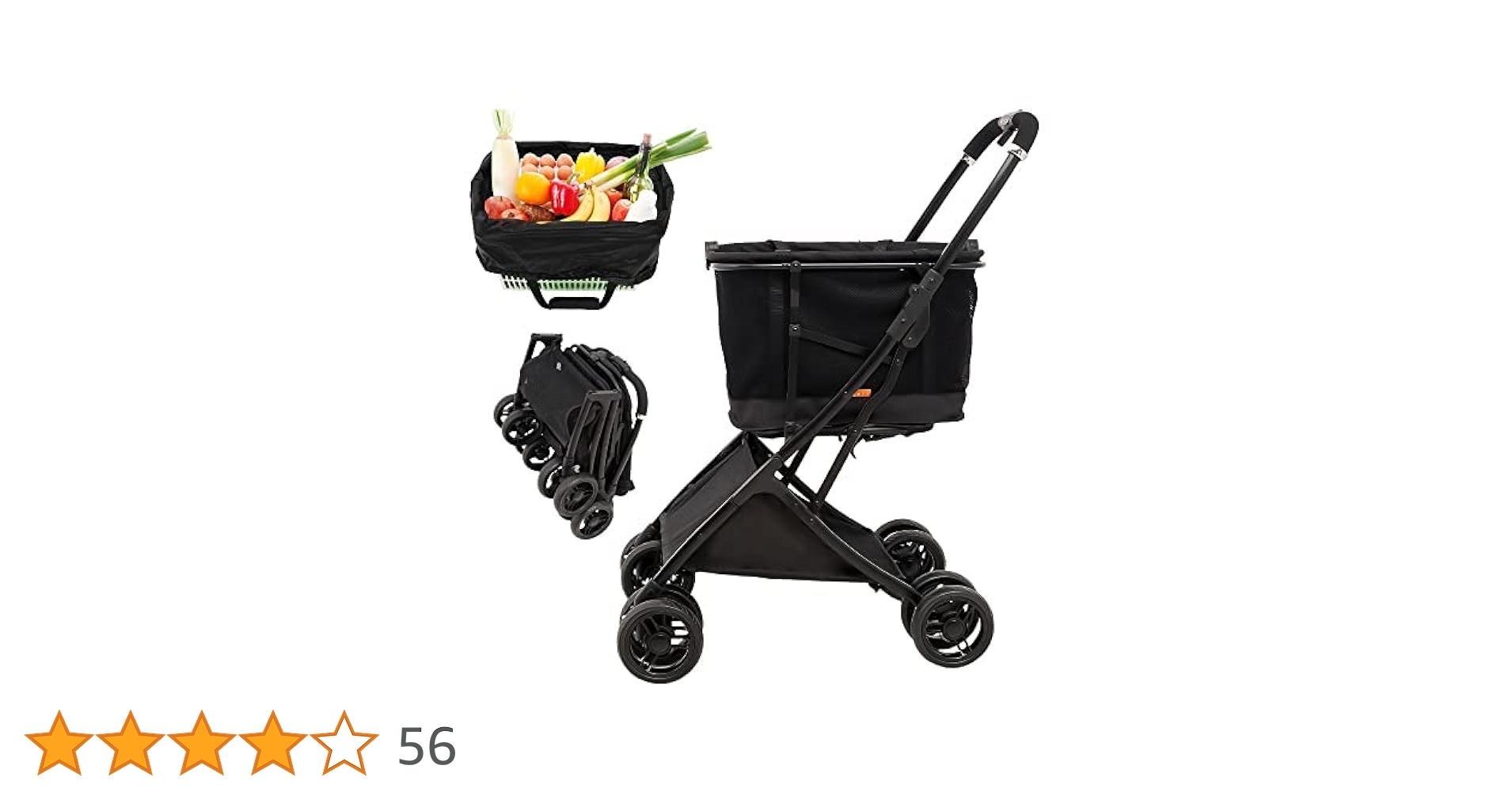 Amazon｜créer ショッピングカート (カート+専用 買い物バッグ