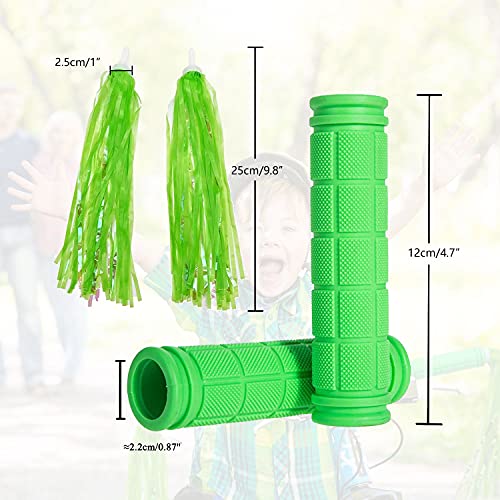 Bike Handle Grips with Tassel Streamers for Girls Boys and Red & Streamers - Picture 17 of 66