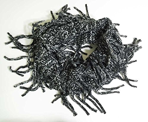 aesthetinc Classic Marbled Mix Color Tassel Knit Infinity Loop Scarf Wrap Soft Warm2