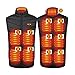Yokbeer Gilet Chauffant Électrique USB Chargeant des Vestes Chauffantes Légères pour Femmes Hommes avec 11 Coussins Chauffants Activités d'hiver (Color : Black, Size : 6XL)