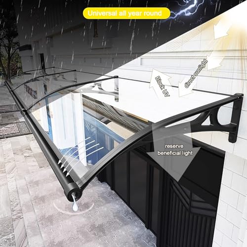 Toldo de aluminio con techo de policarbonato resistente a tormentas 5
