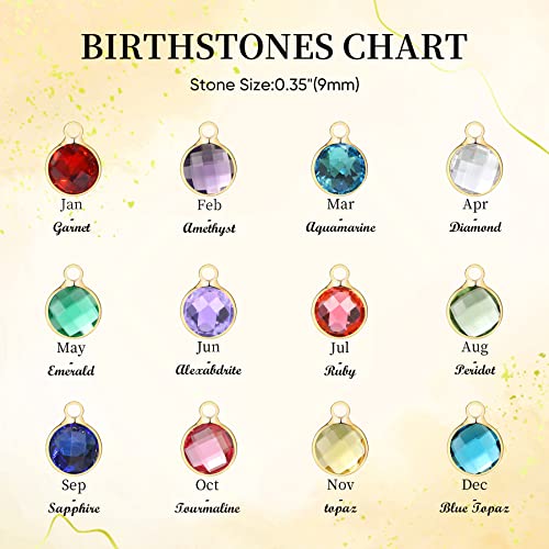 Vnox Name Necklace Personalized For Women - Handmade Custom Name Necklace For Women With Heart, Birthstone Nameplate Customized Jewelry Birthday Gifts For Women Teen Girls #TOP6